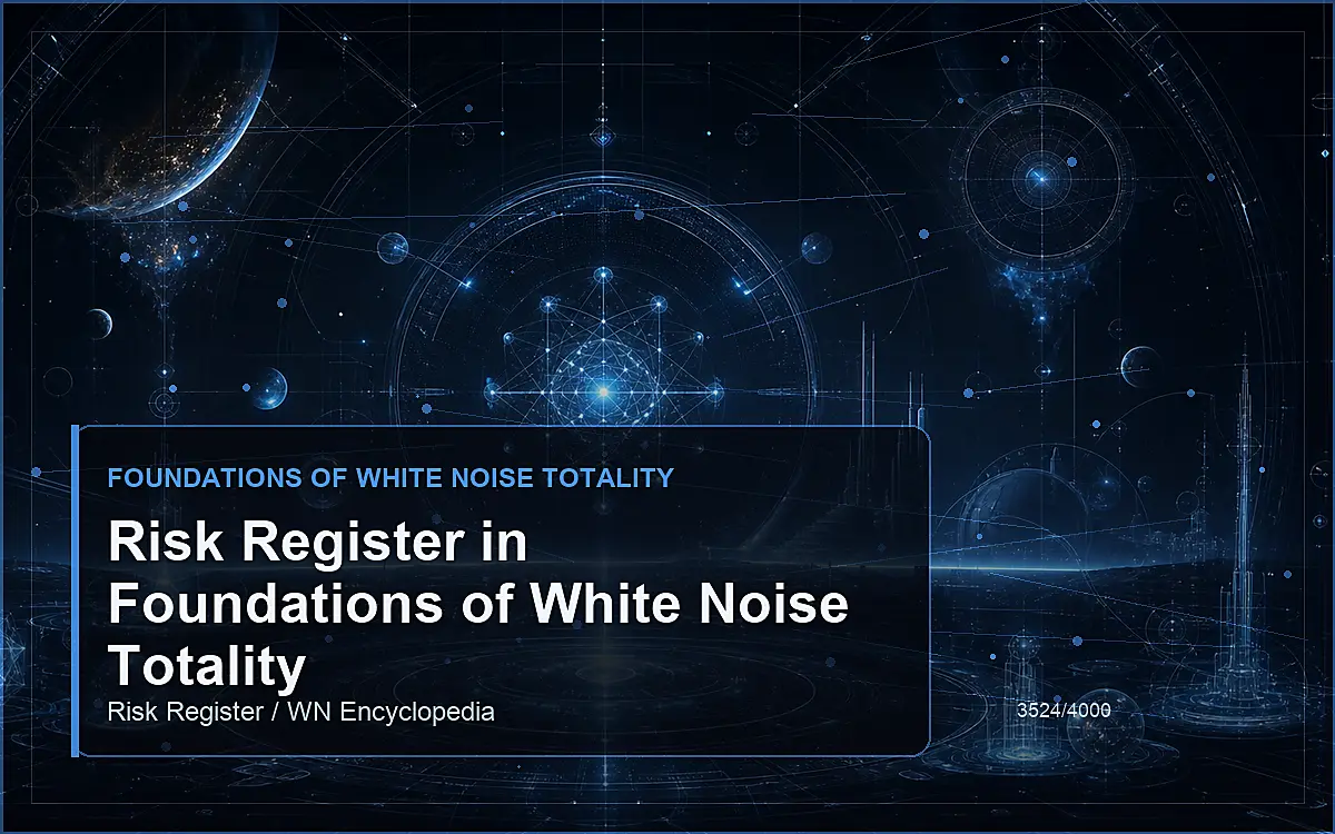 AI-generated encyclopedia reference image for Risk Register in Foundations of White Noise Totality