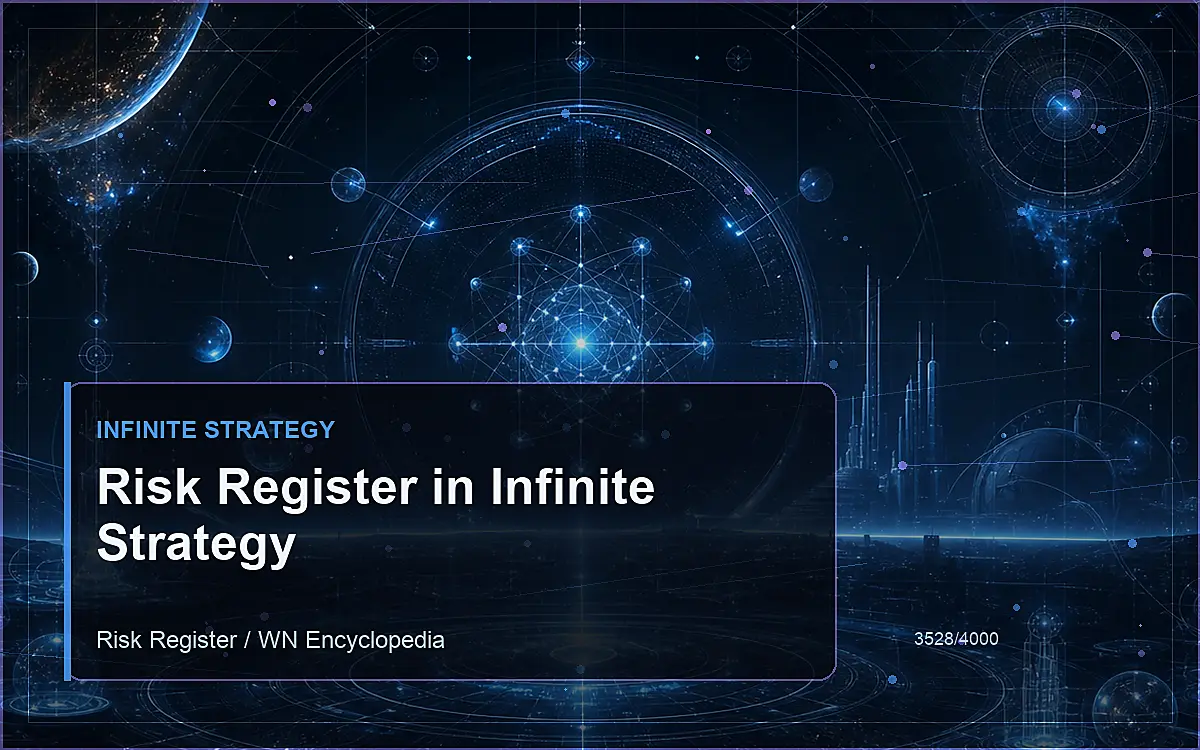 AI-generated encyclopedia reference image for Risk Register in Infinite Strategy