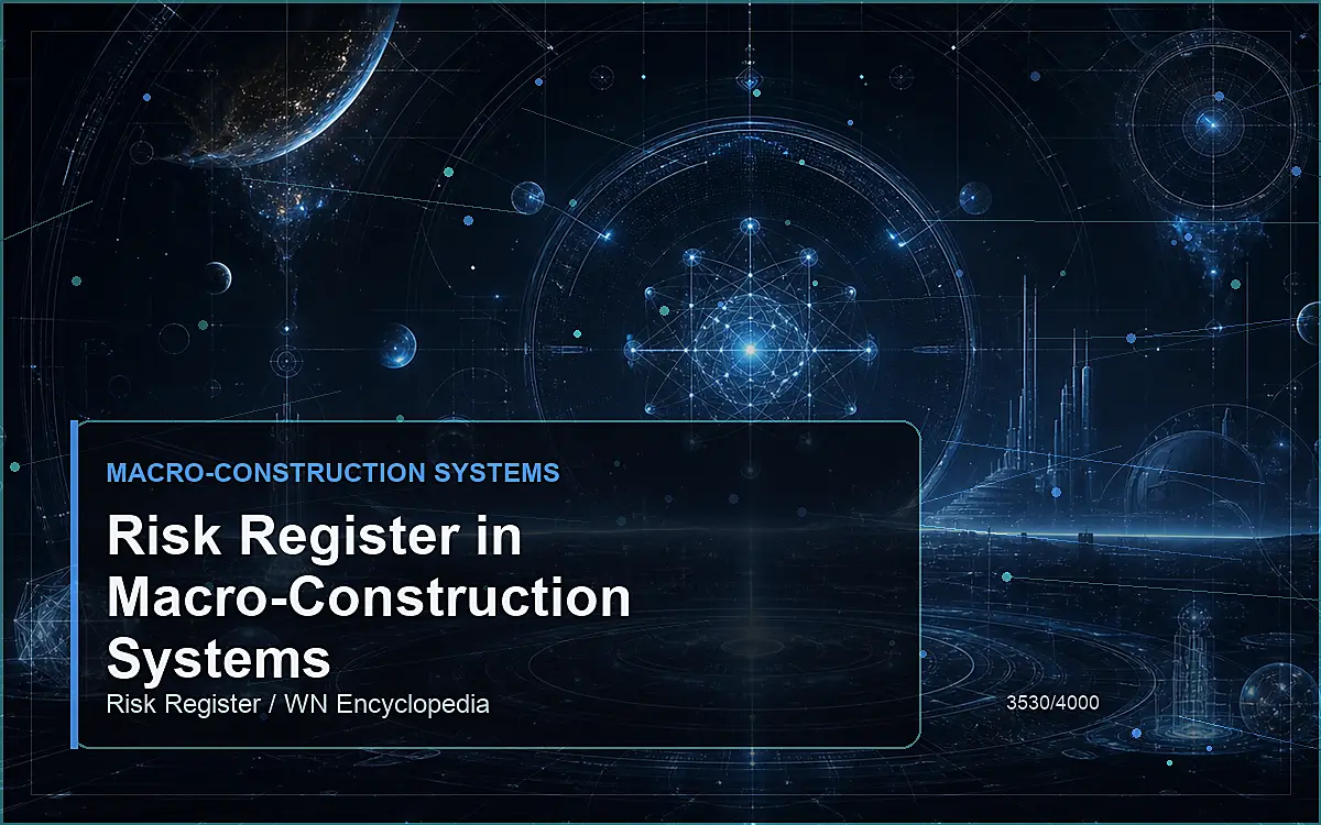 AI-generated encyclopedia reference image for Risk Register in Macro-Construction Systems