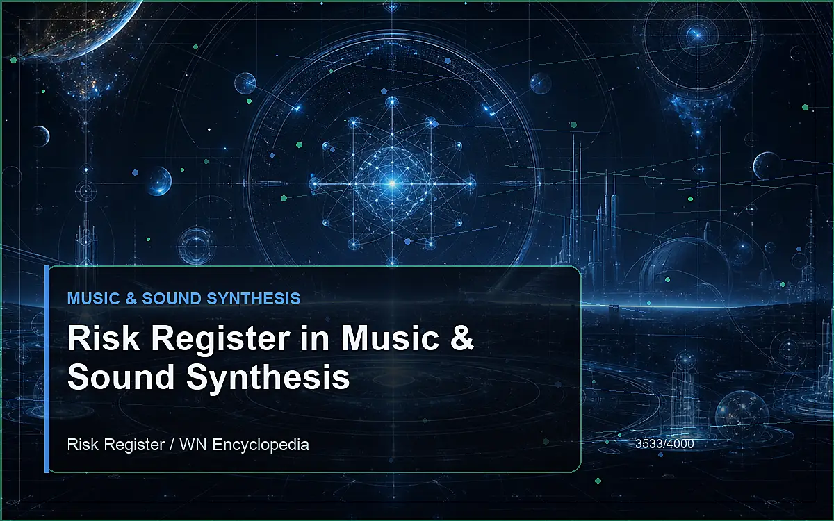 AI-generated encyclopedia reference image for Risk Register in Music & Sound Synthesis