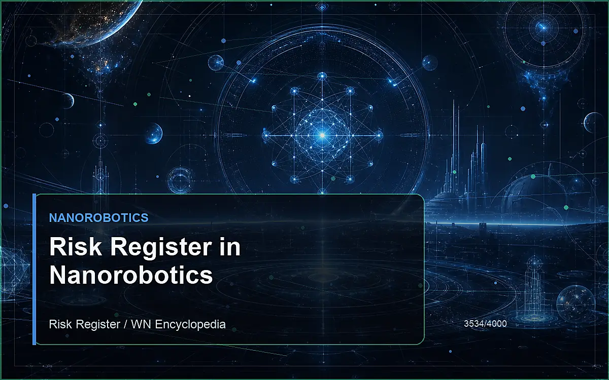 AI-generated encyclopedia reference image for Risk Register in Nanorobotics