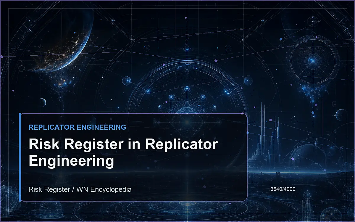 AI-generated encyclopedia reference image for Risk Register in Replicator Engineering