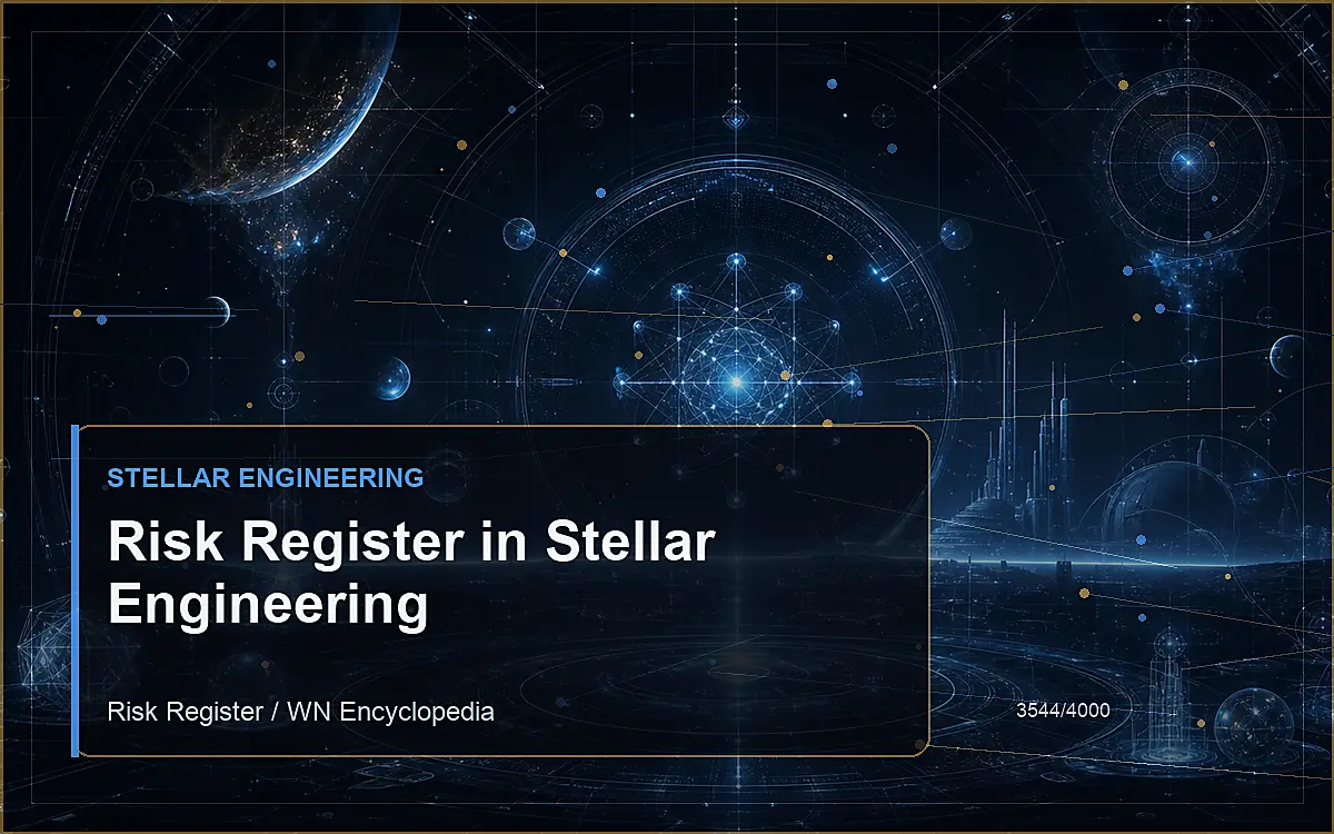 AI-generated encyclopedia reference image for Risk Register in Stellar Engineering