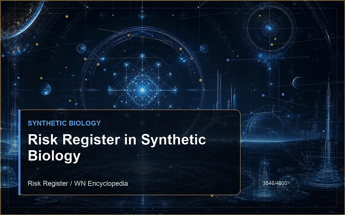 AI-generated encyclopedia reference image for Risk Register in Synthetic Biology