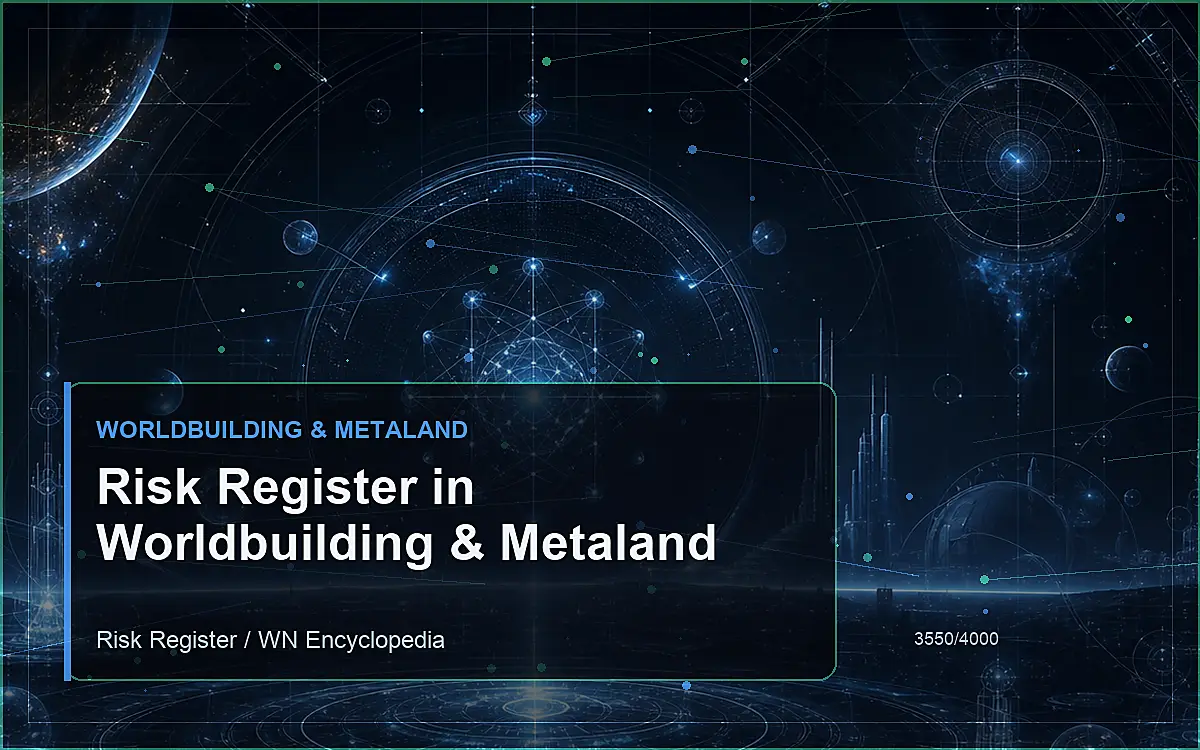 AI-generated encyclopedia reference image for Risk Register in Worldbuilding & Metaland