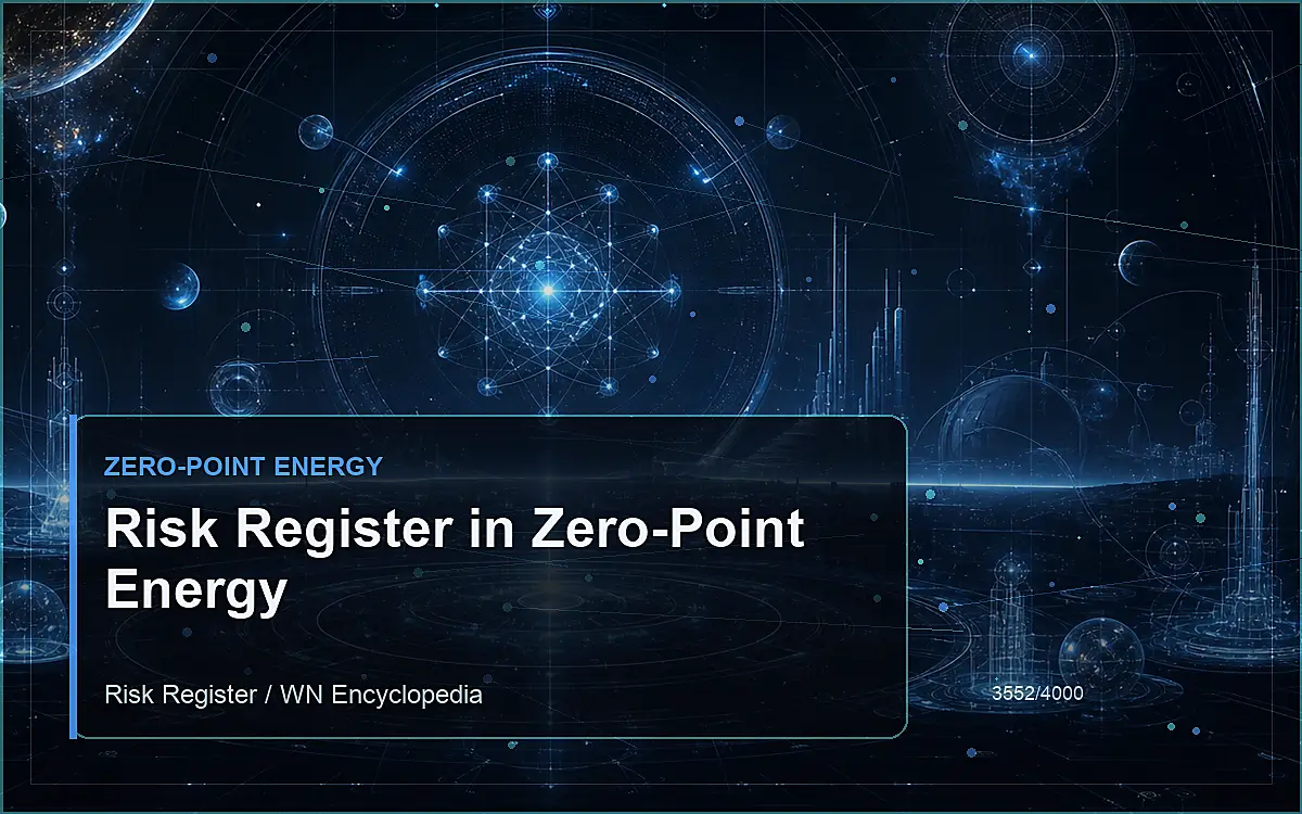 AI-generated encyclopedia reference image for Risk Register in Zero-Point Energy