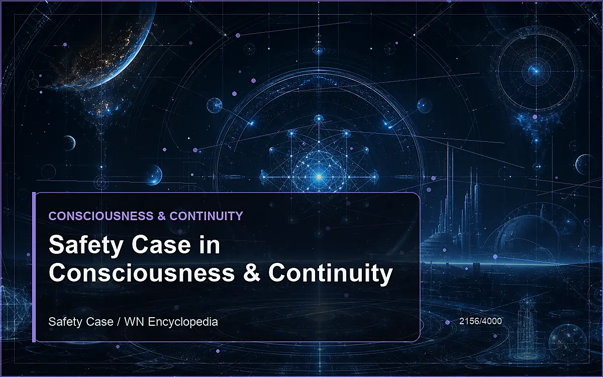 AI-generated encyclopedia reference image for Safety Case in Consciousness & Continuity
