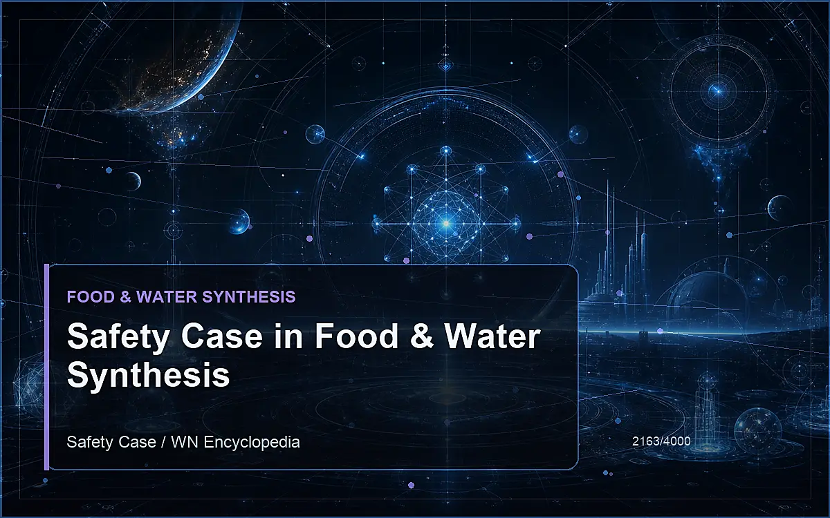 AI-generated encyclopedia reference image for Safety Case in Food & Water Synthesis