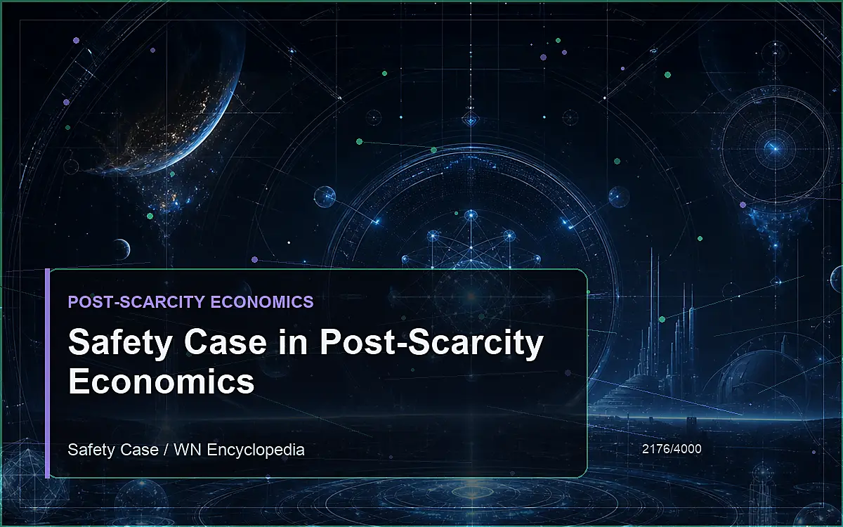 AI-generated encyclopedia reference image for Safety Case in Post-Scarcity Economics