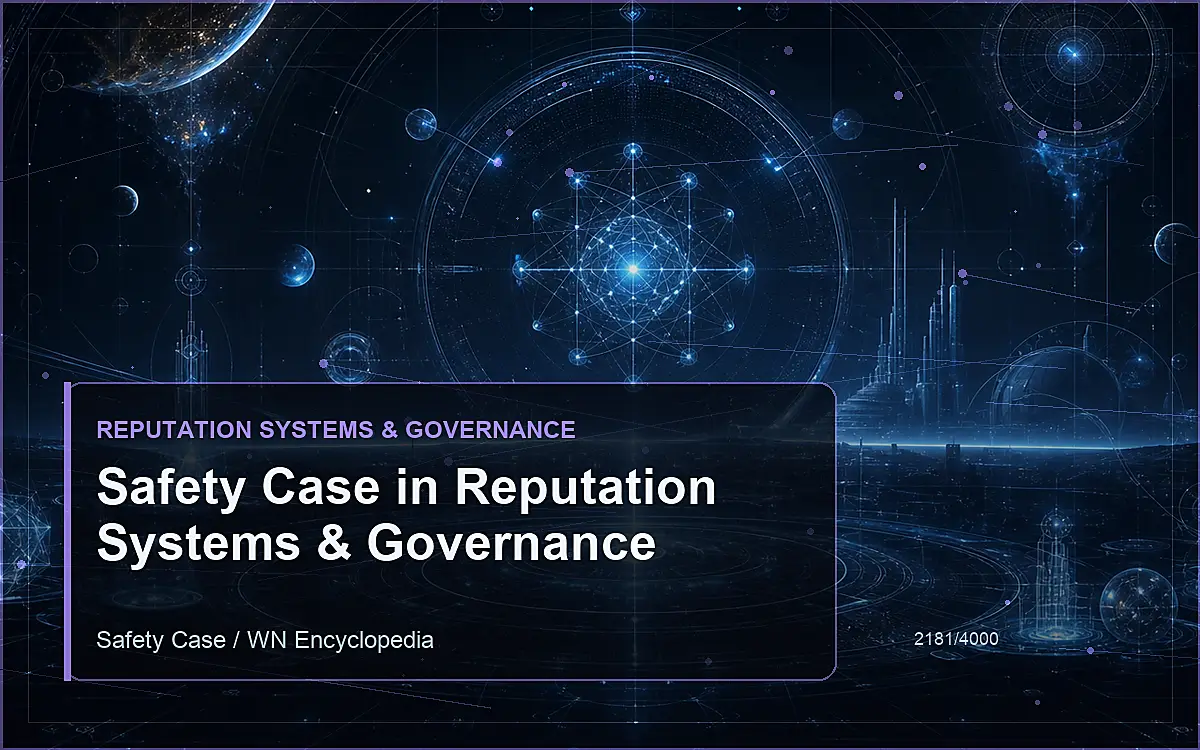 AI-generated encyclopedia reference image for Safety Case in Reputation Systems & Governance