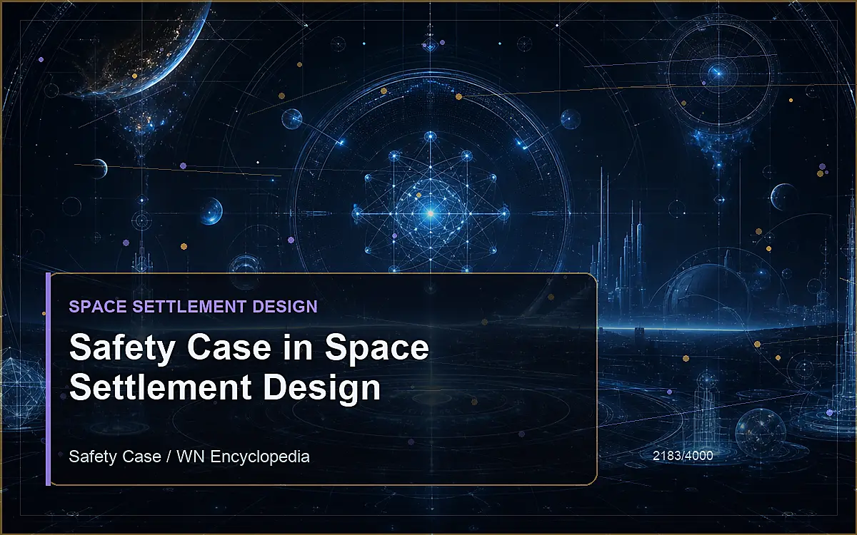 AI-generated encyclopedia reference image for Safety Case in Space Settlement Design