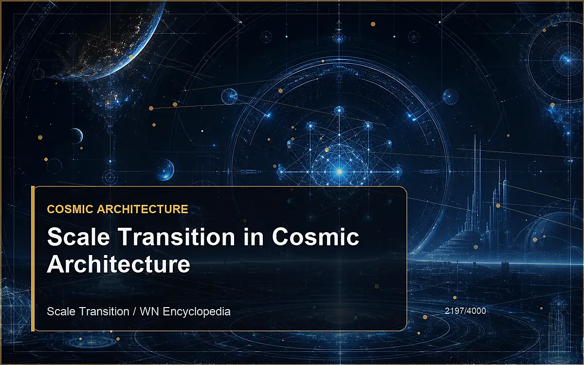 AI-generated encyclopedia reference image for Scale Transition in Cosmic Architecture