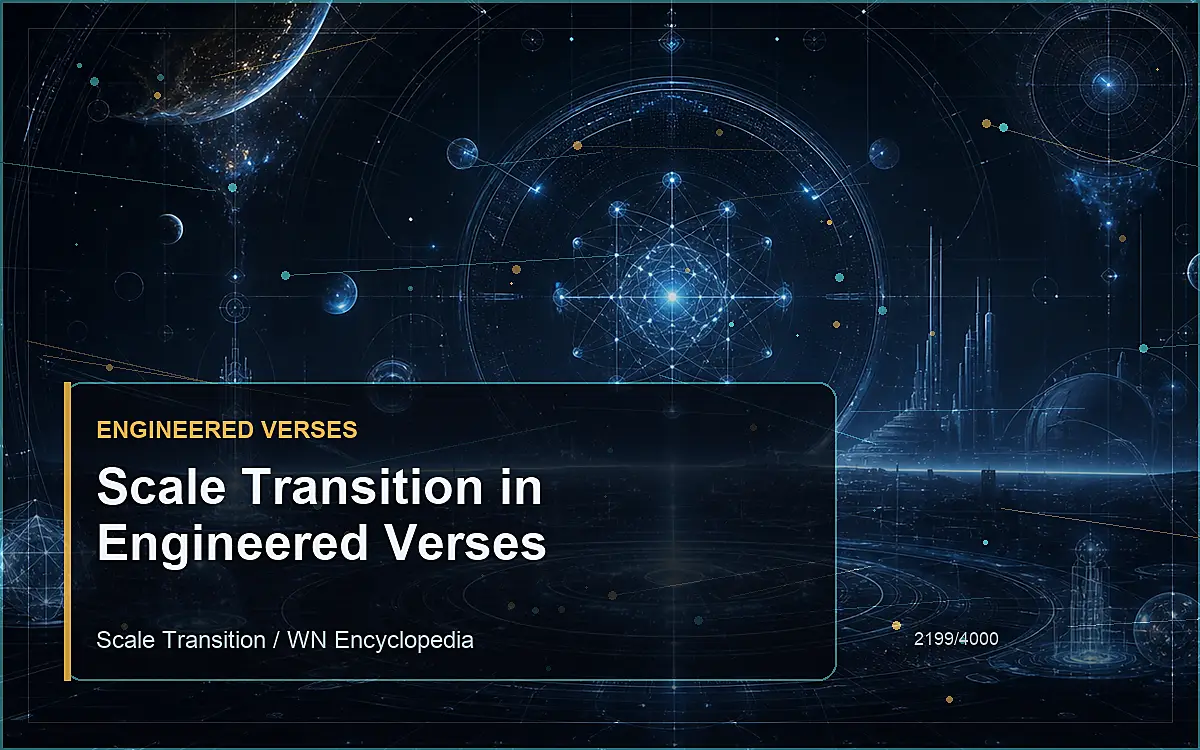AI-generated encyclopedia reference image for Scale Transition in Engineered Verses