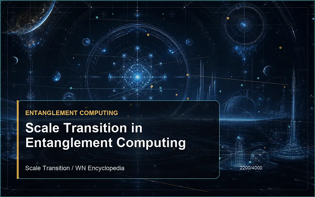AI-generated encyclopedia reference image for Scale Transition in Entanglement Computing
