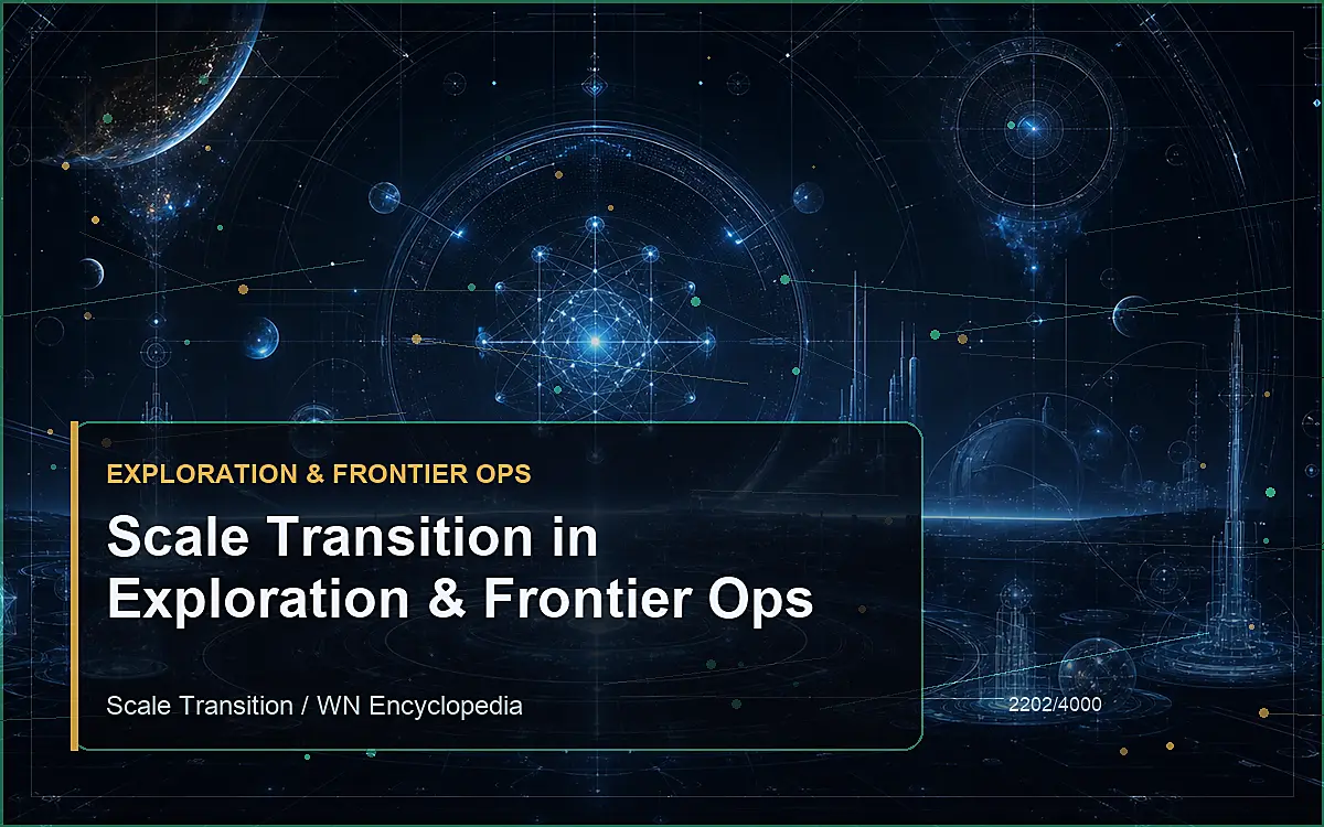 AI-generated encyclopedia reference image for Scale Transition in Exploration & Frontier Ops