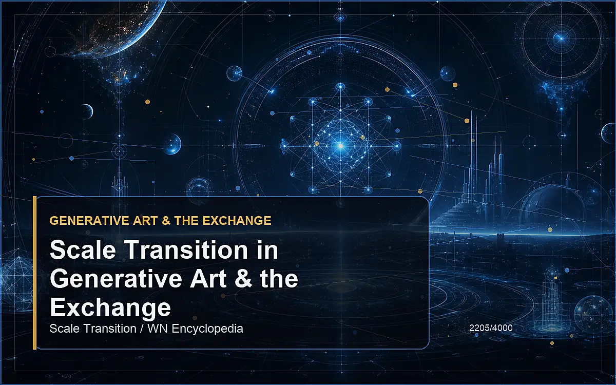 AI-generated encyclopedia reference image for Scale Transition in Generative Art & the Exchange