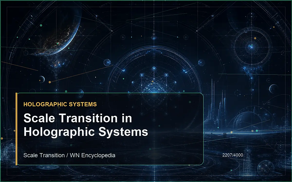 AI-generated encyclopedia reference image for Scale Transition in Holographic Systems