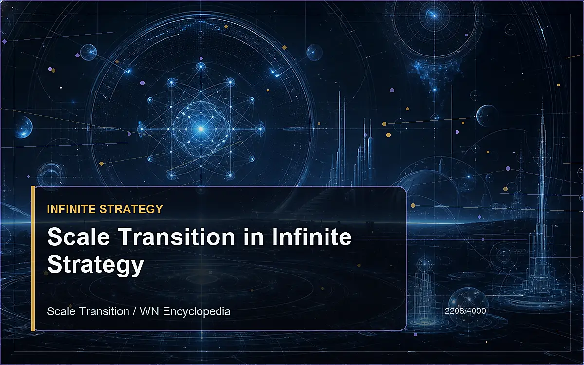 AI-generated encyclopedia reference image for Scale Transition in Infinite Strategy