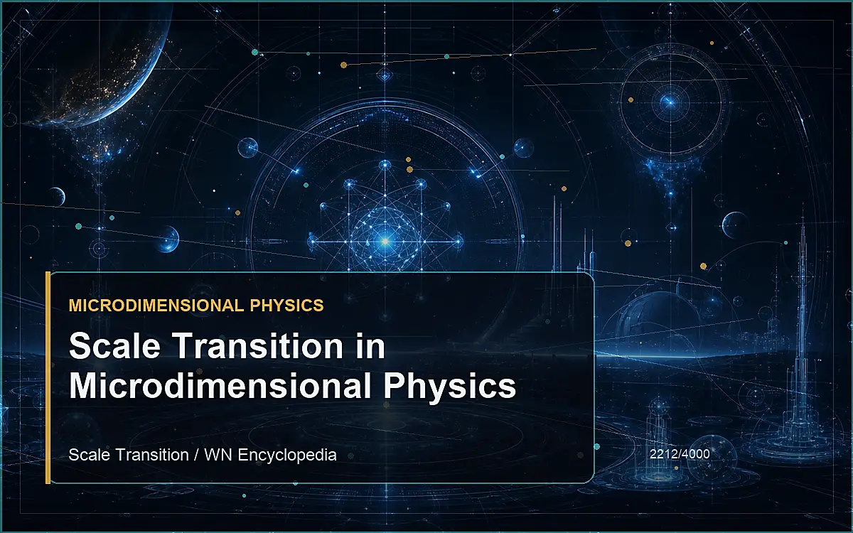 AI-generated encyclopedia reference image for Scale Transition in Microdimensional Physics
