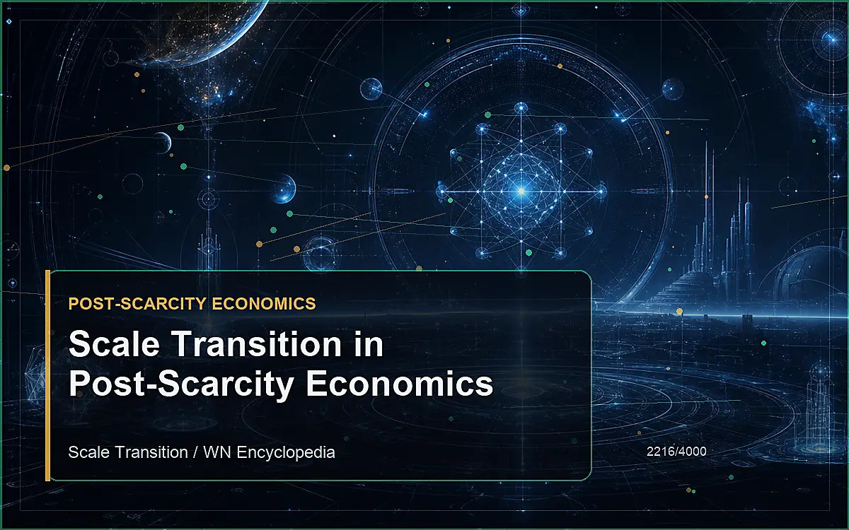 AI-generated encyclopedia reference image for Scale Transition in Post-Scarcity Economics