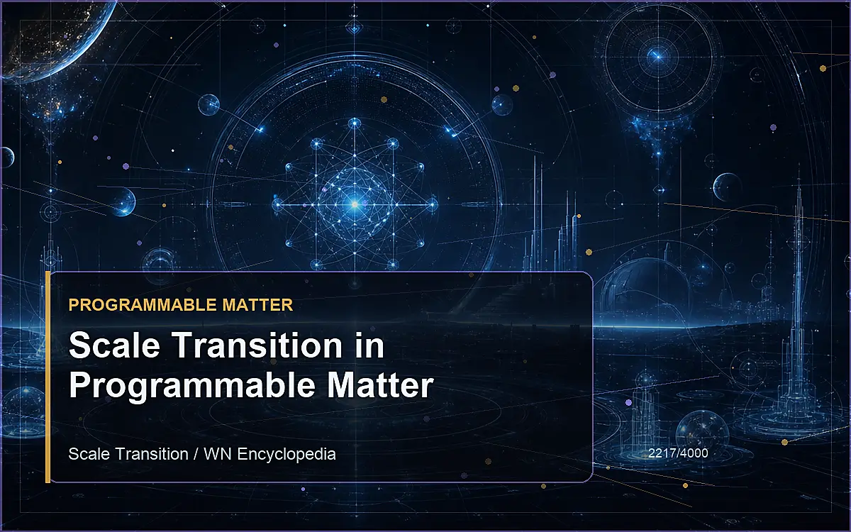 AI-generated encyclopedia reference image for Scale Transition in Programmable Matter