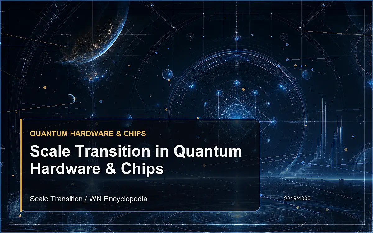 AI-generated encyclopedia reference image for Scale Transition in Quantum Hardware & Chips