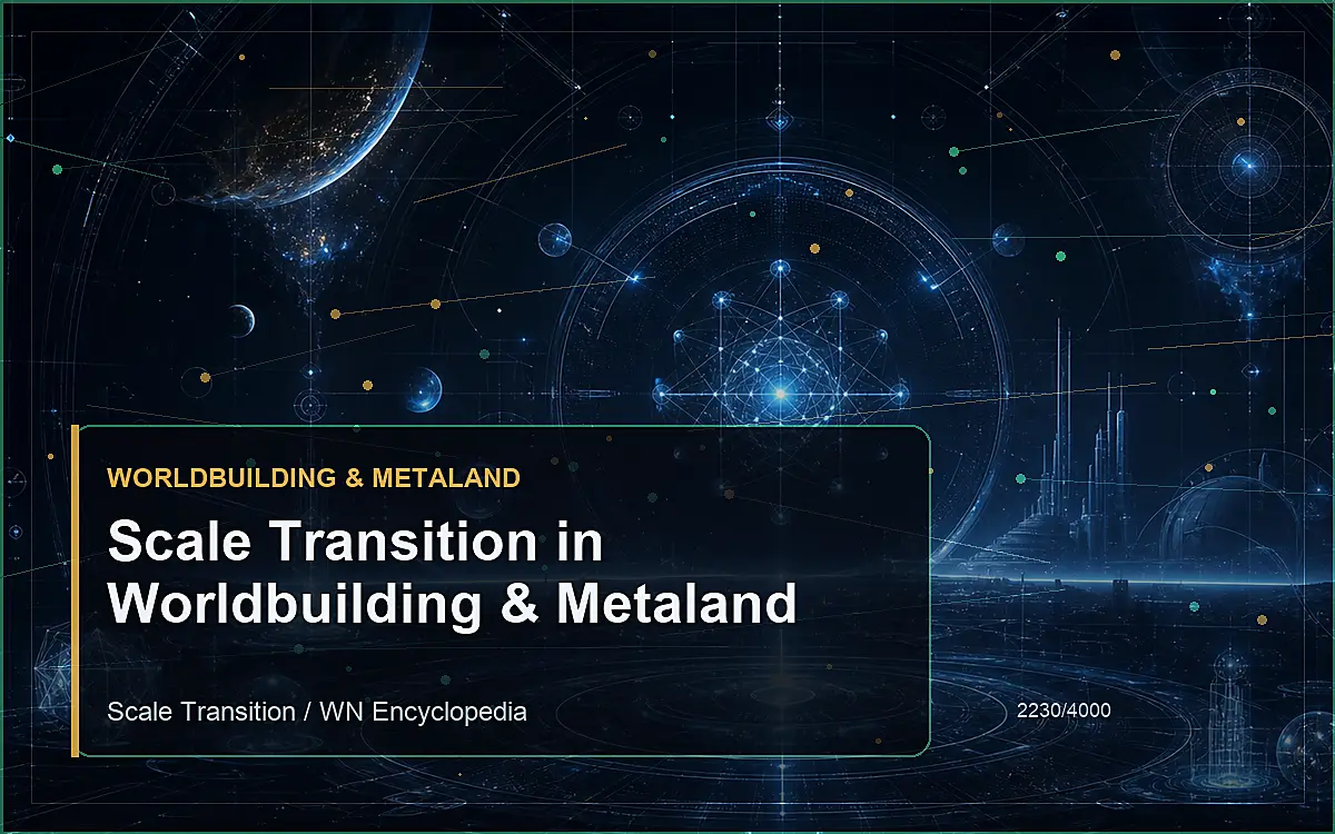 AI-generated encyclopedia reference image for Scale Transition in Worldbuilding & Metaland