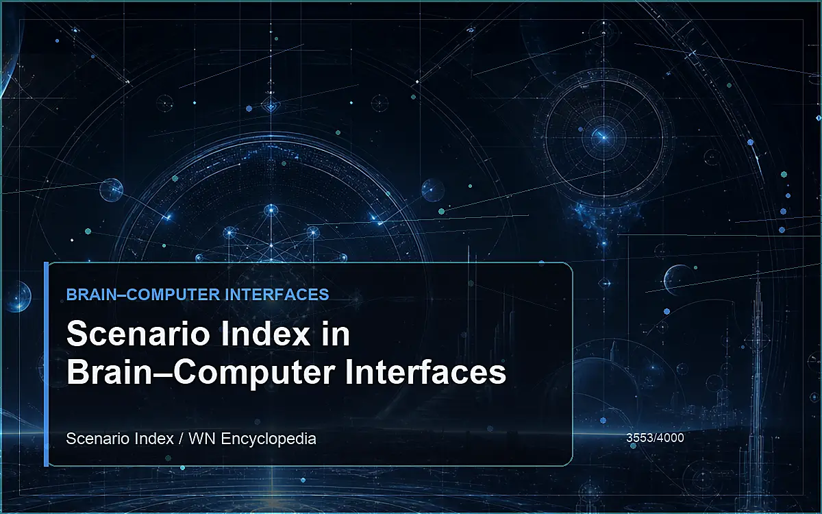 AI-generated encyclopedia reference image for Scenario Index in Brain–Computer Interfaces