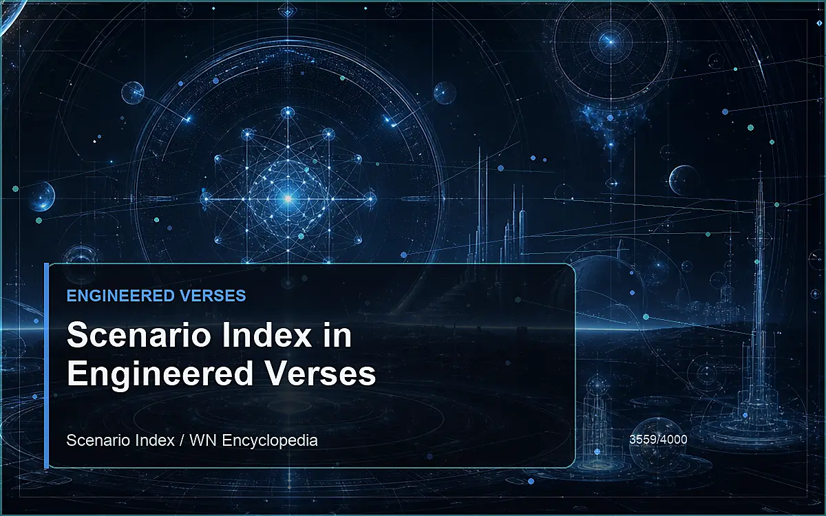 AI-generated encyclopedia reference image for Scenario Index in Engineered Verses
