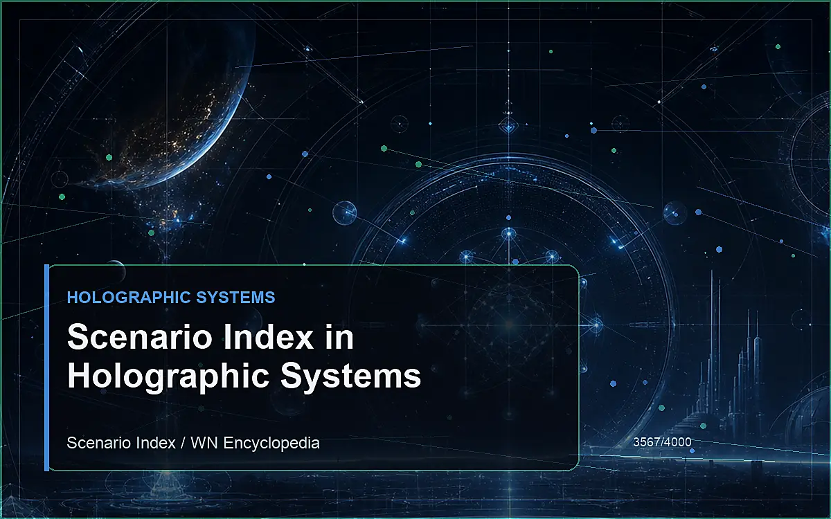 AI-generated encyclopedia reference image for Scenario Index in Holographic Systems