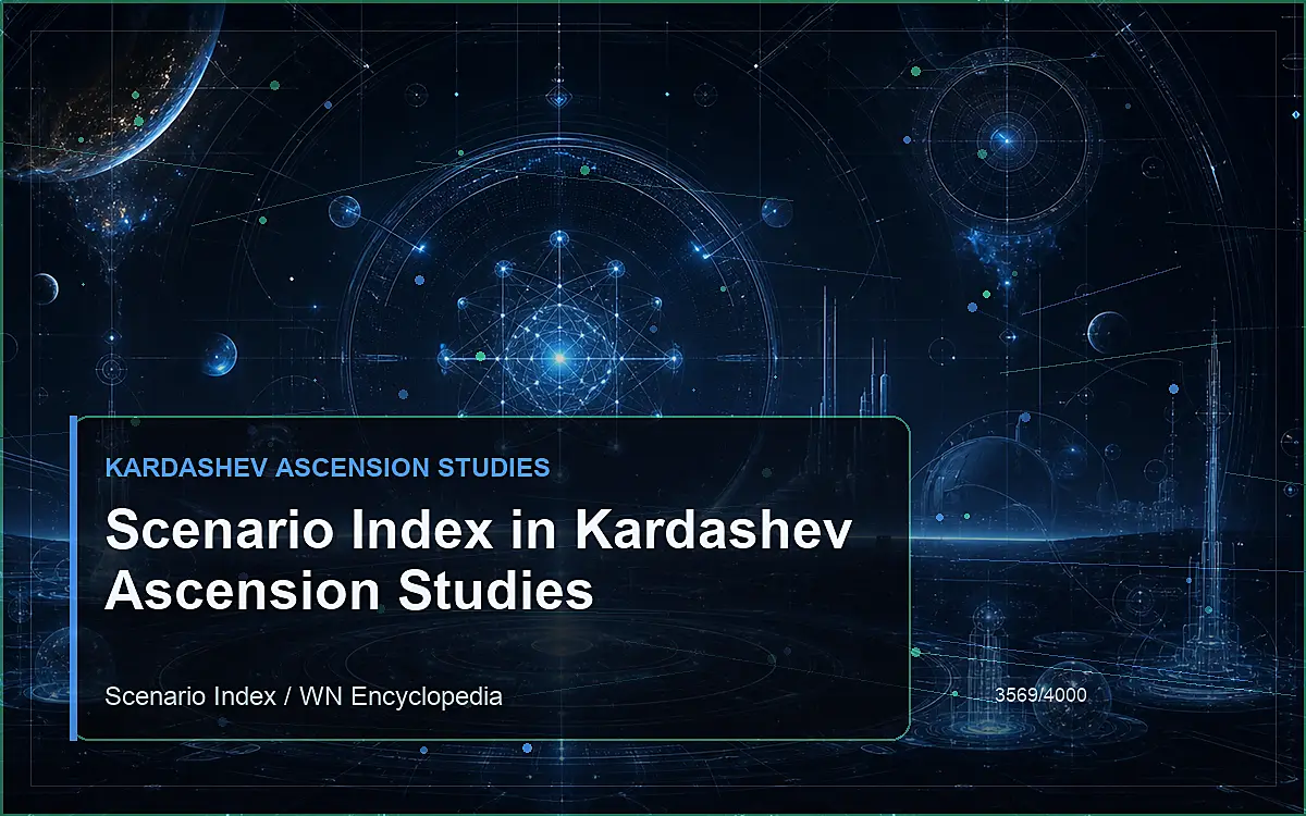 AI-generated encyclopedia reference image for Scenario Index in Kardashev Ascension Studies