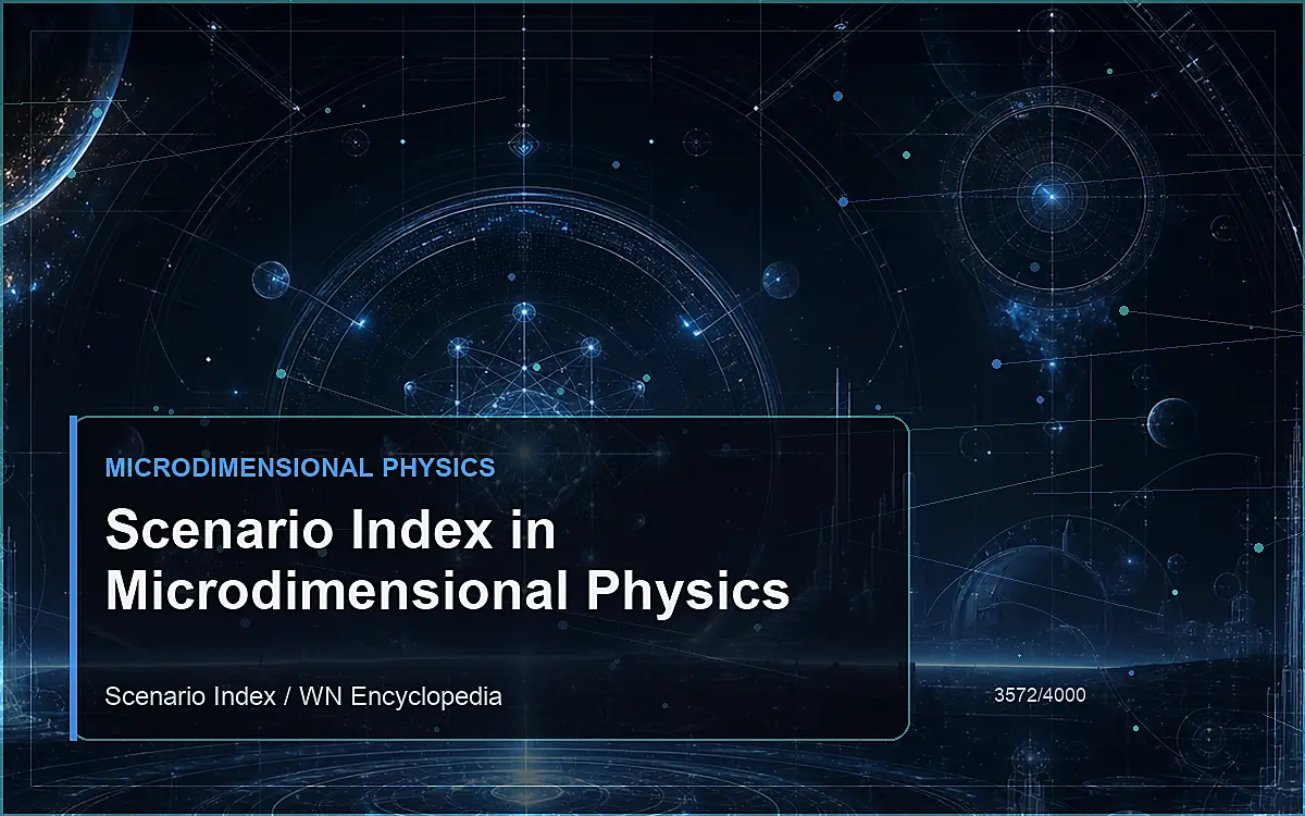 AI-generated encyclopedia reference image for Scenario Index in Microdimensional Physics