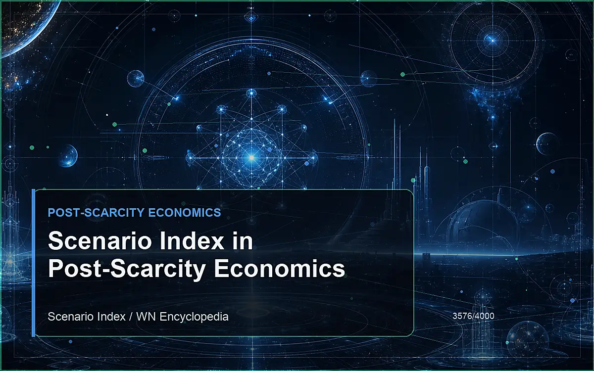 AI-generated encyclopedia reference image for Scenario Index in Post-Scarcity Economics