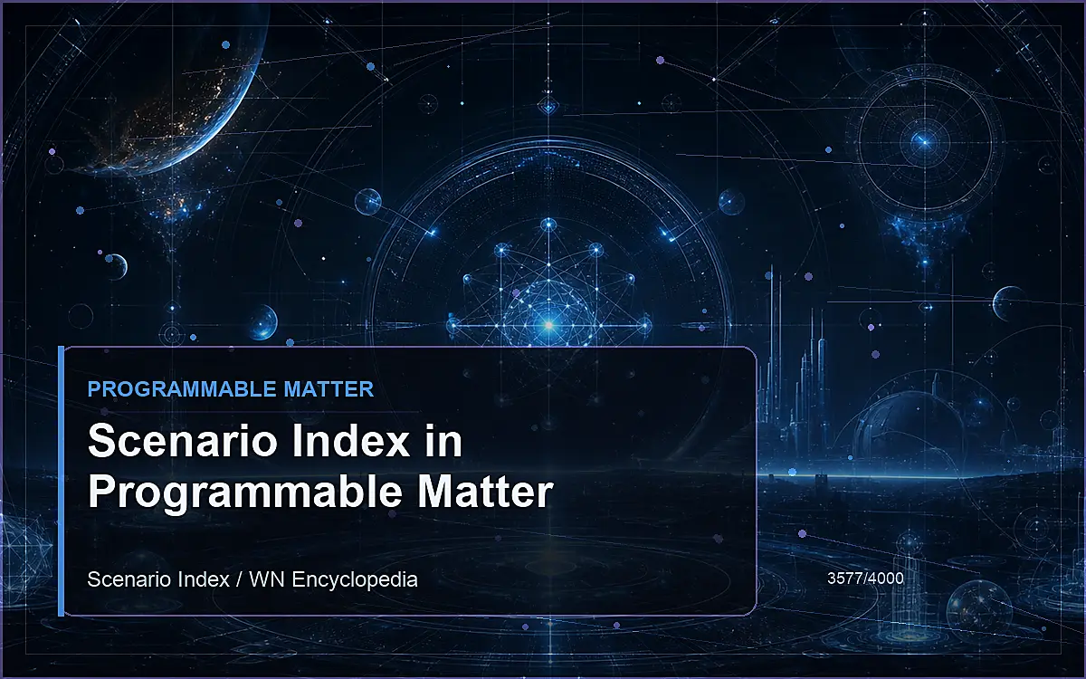 AI-generated encyclopedia reference image for Scenario Index in Programmable Matter