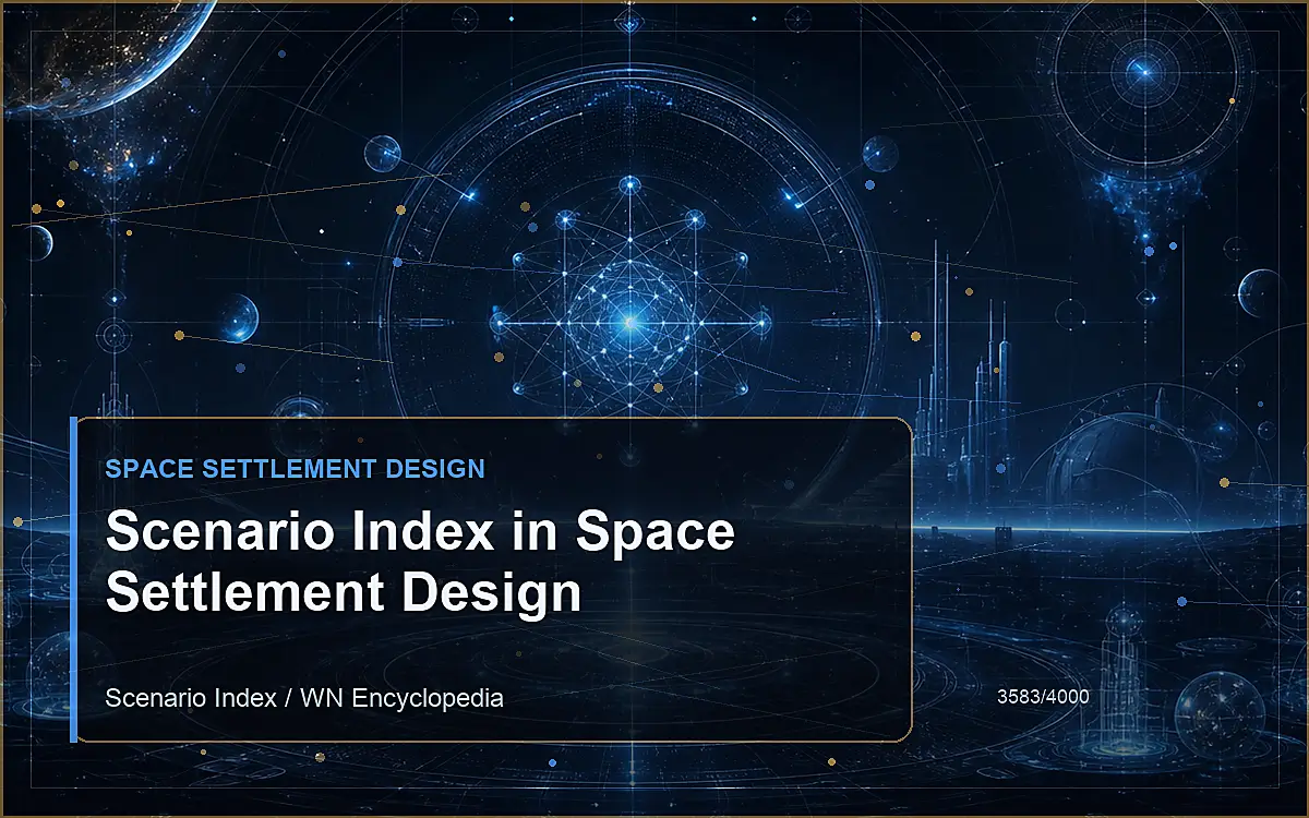 AI-generated encyclopedia reference image for Scenario Index in Space Settlement Design