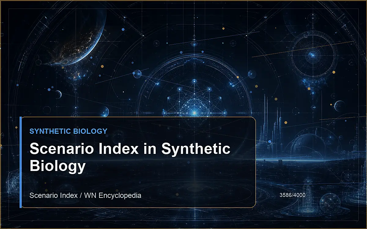 AI-generated encyclopedia reference image for Scenario Index in Synthetic Biology