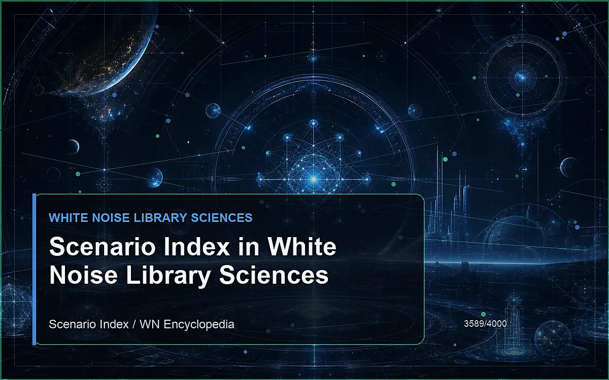 AI-generated encyclopedia reference image for Scenario Index in White Noise Library Sciences