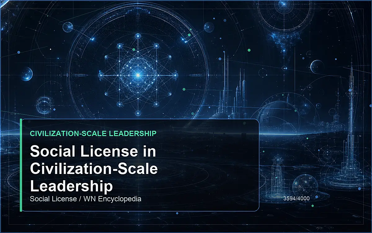 AI-generated encyclopedia reference image for Social License in Civilization-Scale Leadership