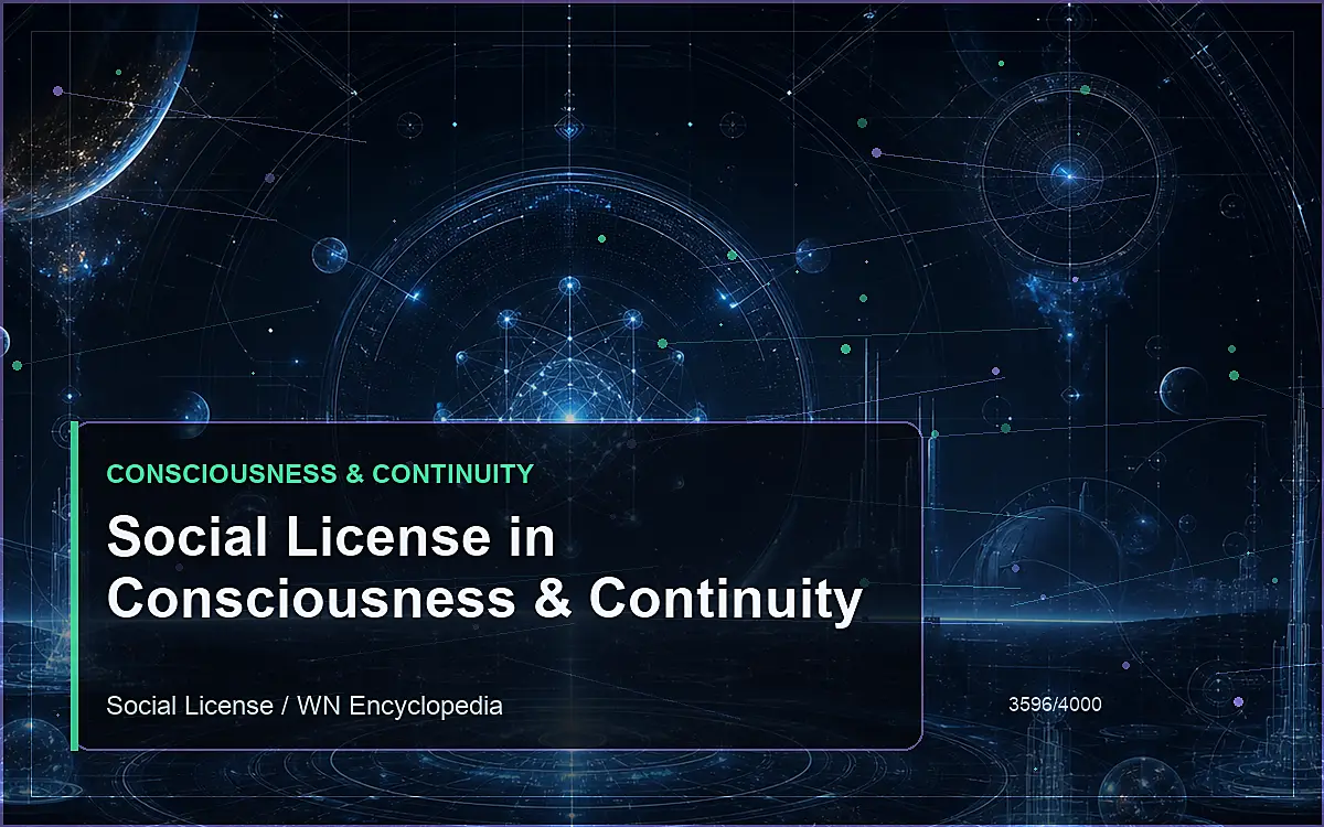 AI-generated encyclopedia reference image for Social License in Consciousness & Continuity