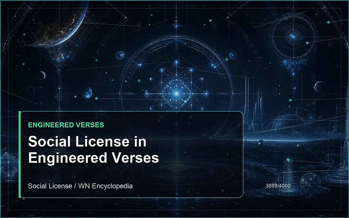 AI-generated encyclopedia reference image for Social License in Engineered Verses