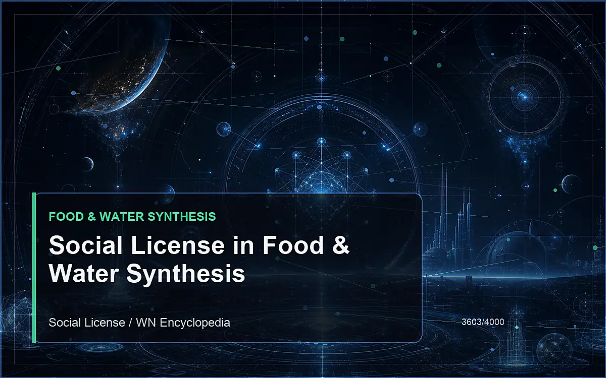 AI-generated encyclopedia reference image for Social License in Food & Water Synthesis