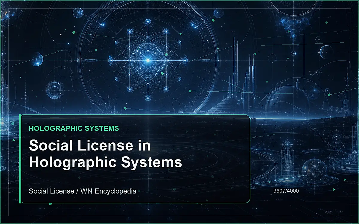 AI-generated encyclopedia reference image for Social License in Holographic Systems