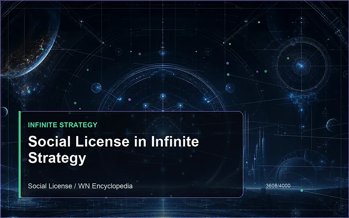 AI-generated encyclopedia reference image for Social License in Infinite Strategy