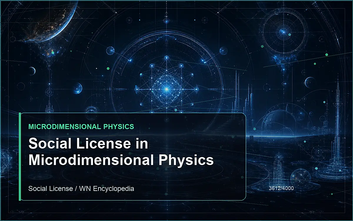 AI-generated encyclopedia reference image for Social License in Microdimensional Physics