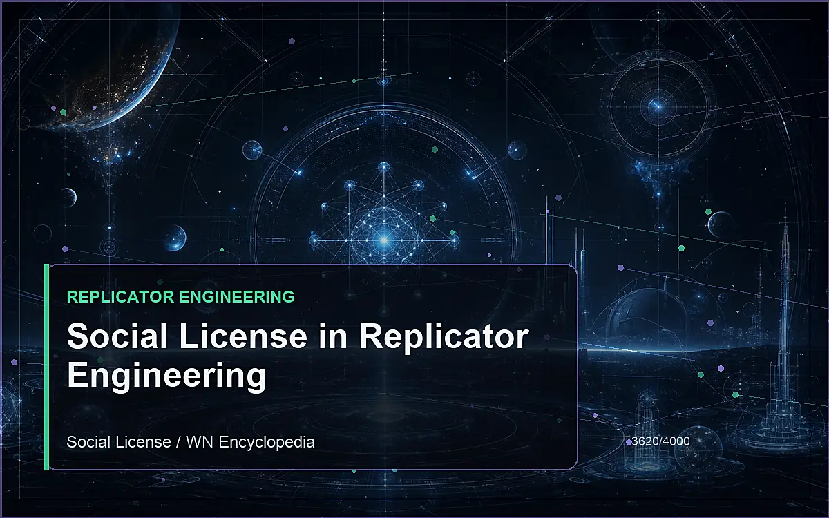 AI-generated encyclopedia reference image for Social License in Replicator Engineering