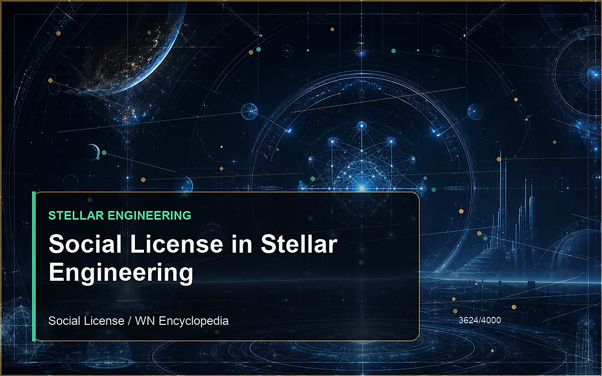 AI-generated encyclopedia reference image for Social License in Stellar Engineering