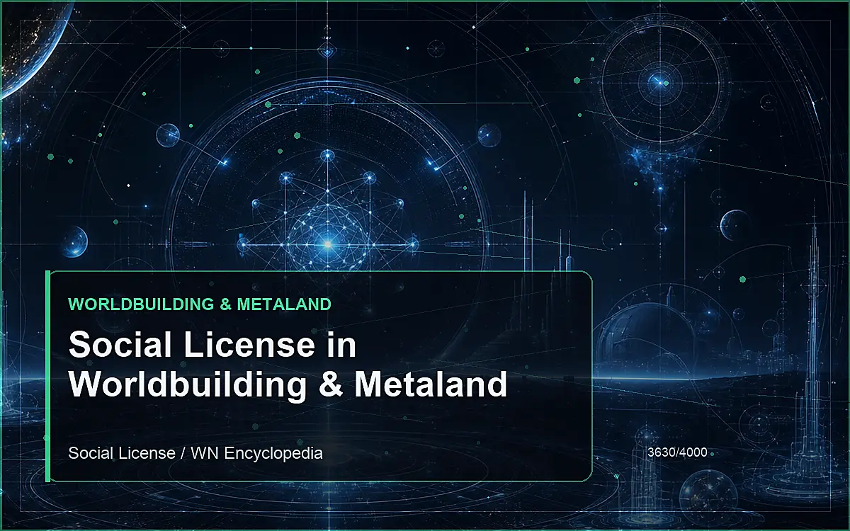 AI-generated encyclopedia reference image for Social License in Worldbuilding & Metaland