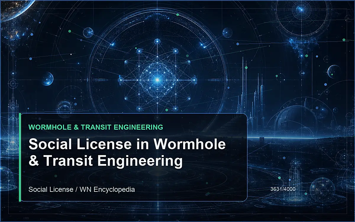 AI-generated encyclopedia reference image for Social License in Wormhole & Transit Engineering