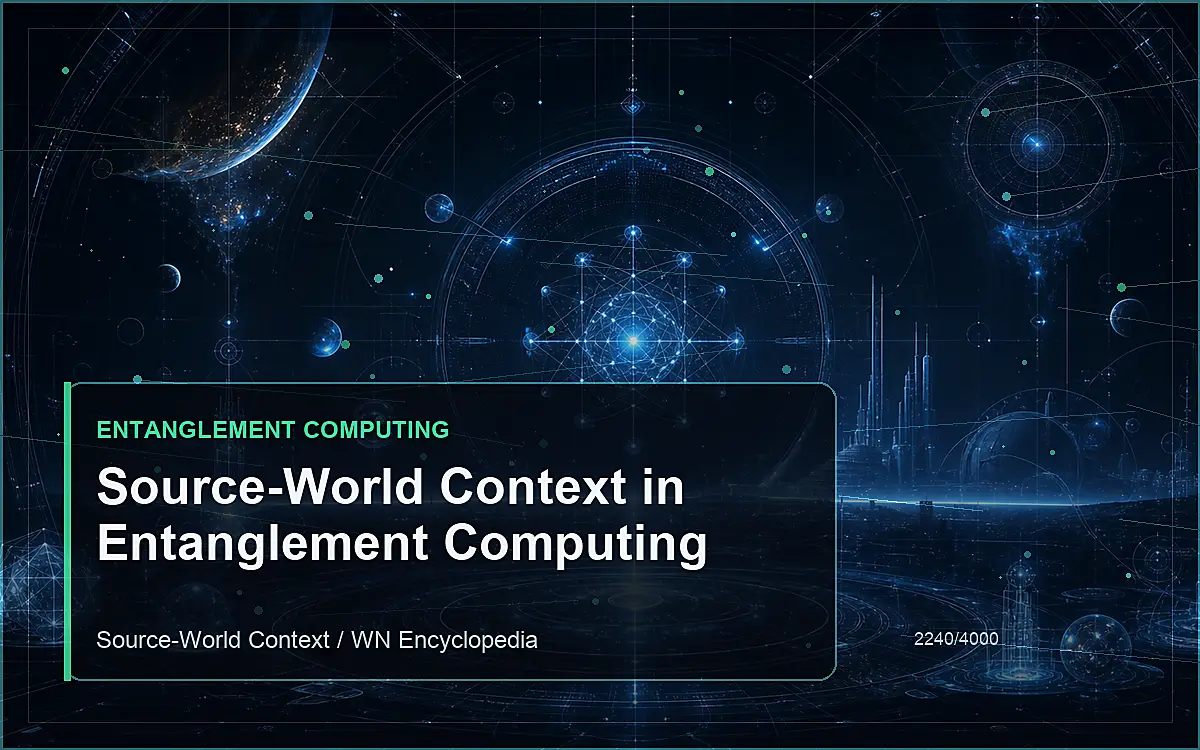 AI-generated encyclopedia reference image for Source-World Context in Entanglement Computing
