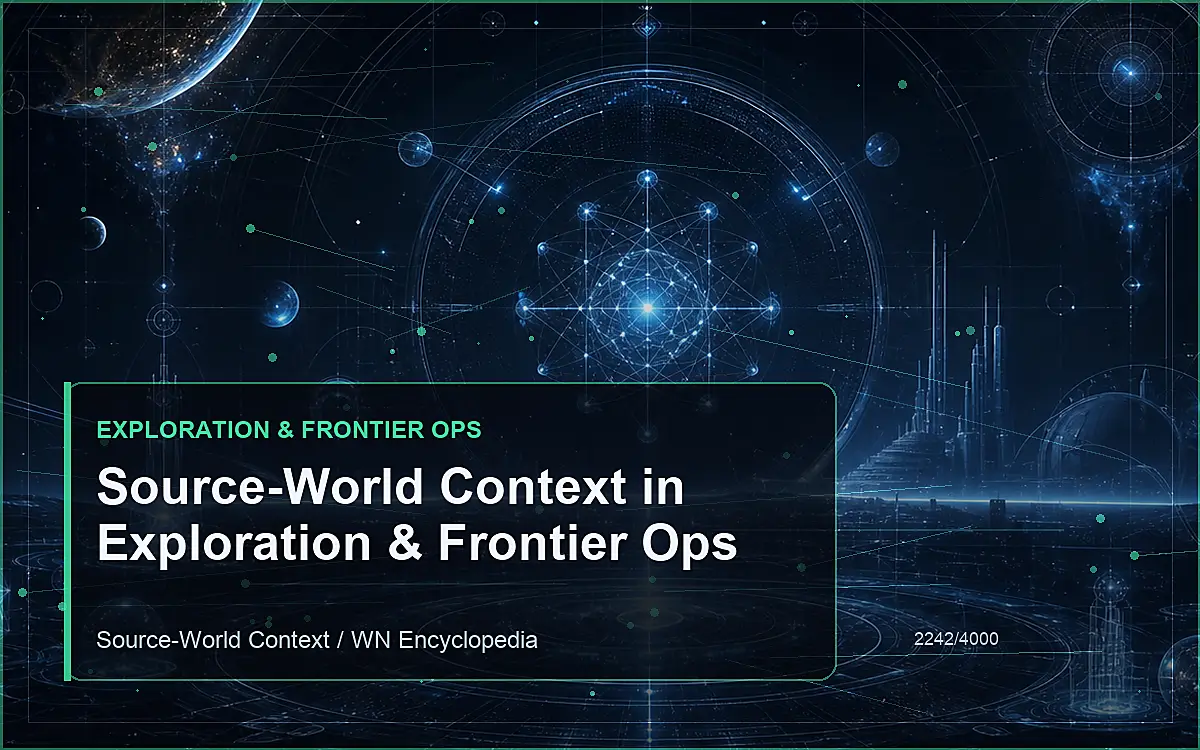 AI-generated encyclopedia reference image for Source-World Context in Exploration & Frontier Ops